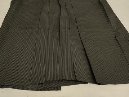 平和屋着物＊夏物 男性 馬乗り袴 縞 正絹 逸品 AABE4350jd