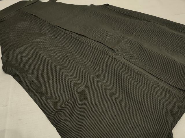 平和屋着物＊夏物 男性 馬乗り袴 縞 正絹 逸品 AABE4350jd