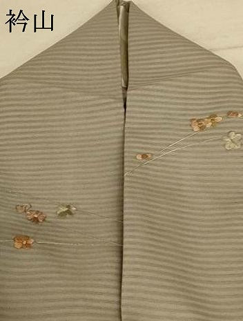 平和屋着物＊夏物 訪問着 絽 刺繍 流水草花文 正絹 逸品 AABE4354jd