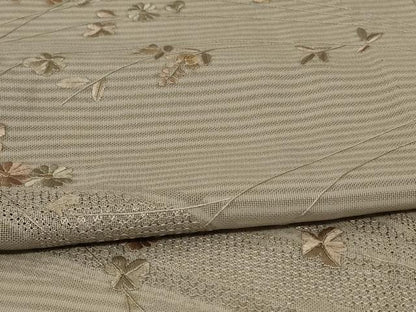 平和屋着物＊夏物 訪問着 絽 刺繍 流水草花文 正絹 逸品 AABE4354jd