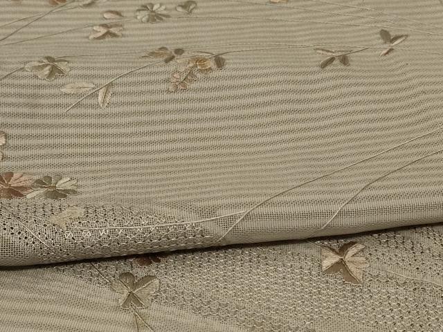 平和屋着物＊夏物 訪問着 絽 刺繍 流水草花文 正絹 逸品 AABE4354jd
