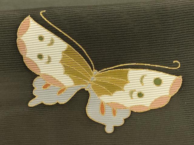 平和屋着物＊夏物　訪問着　絽　舞蝶文　金彩　正絹　逸品　AABE4355jd