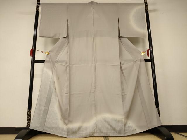 平和屋着物＊夏物 訪問着 絽 箔散らし文様 暈し染め 金銀彩 五泉 正絹 逸品 AABE4362jd