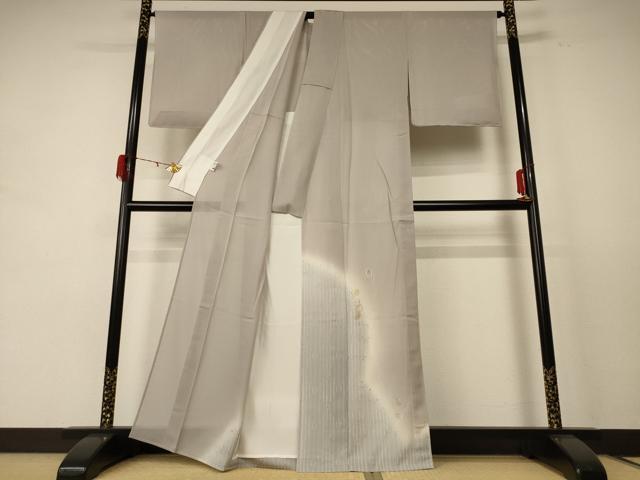 平和屋着物＊夏物 訪問着 絽 箔散らし文様 暈し染め 金銀彩 五泉 正絹 逸品 AABE4362jd