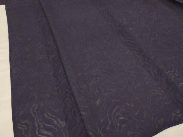 平和屋着物＊夏物 色無地 紗 本藍 黒紅色 正絹 逸品 AABE4364jd