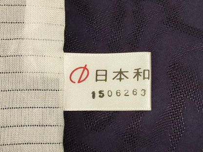 平和屋着物＊夏物 色無地 紗 本藍 黒紅色 正絹 逸品 AABE4364jd