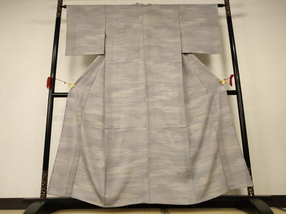 平和屋着物＊夏物 小紋 絽 霞文 正絹 逸品 AABE4365jd