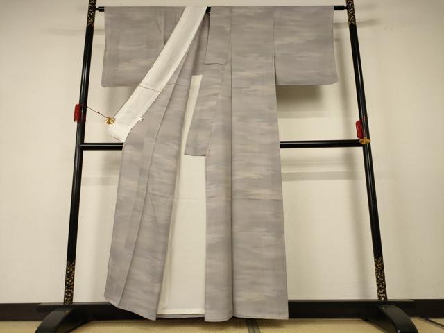 平和屋着物＊夏物 小紋 絽 霞文 正絹 逸品 AABE4365jd