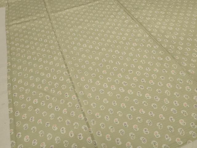 平和屋着物＊夏物 小紋 絽 草花文 正絹 逸品 AABE4366jd