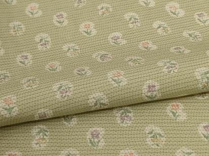 平和屋着物＊夏物 小紋 絽 草花文 正絹 逸品 AABE4366jd