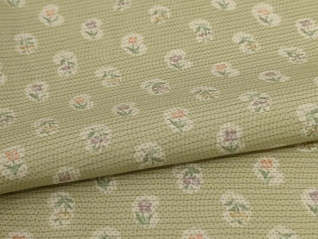 平和屋着物＊夏物 小紋 絽 草花文 正絹 逸品 AABE4366jd