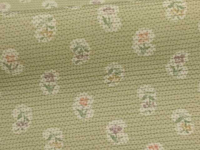 平和屋着物＊夏物 小紋 絽 草花文 正絹 逸品 AABE4366jd