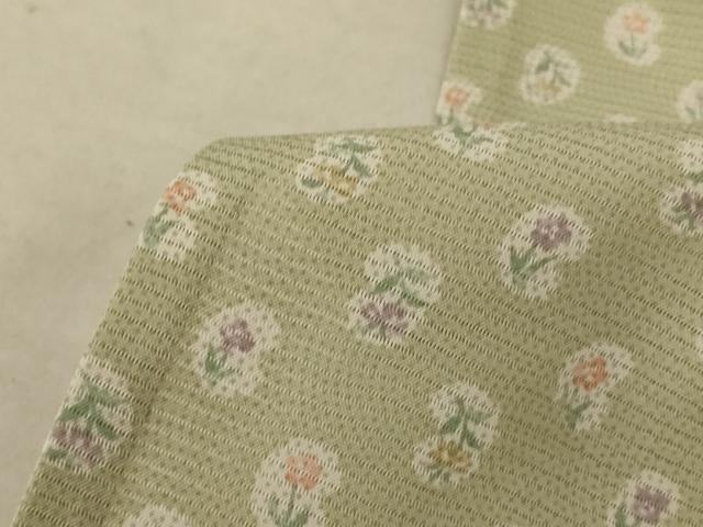 平和屋着物＊夏物 小紋 絽 草花文 正絹 逸品 AABE4366jd