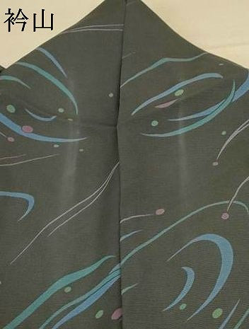 平和屋着物＊夏物 小紋 絽 流水文 正絹 逸品 AABE4368jd