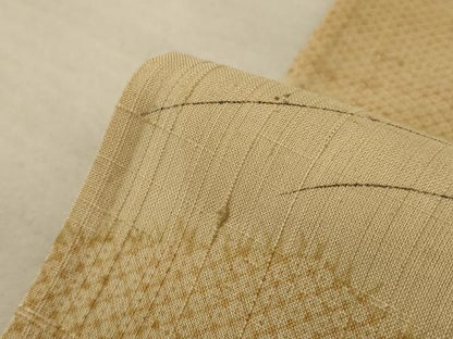 平和屋着物＊夏物 銀座きしや 訪問着 生紬 手描き 菱草花文 反端付き 正絹 逸品 AABE4370jd