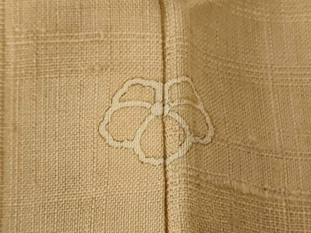 平和屋着物＊夏物 銀座きしや 訪問着 生紬 手描き 菱草花文 反端付き 正絹 逸品 AABE4370jd