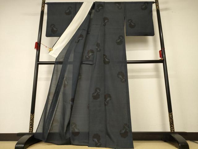平和屋着物＊夏物 本場大島紬 夏大島 雪輪 正絹 逸品 AABE4372jd