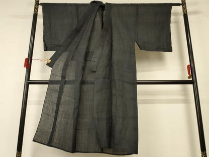 平和屋着物＊夏物 重要無形文化財 本場宮古上布 男性 90亀甲 総詰め 苧麻 逸品 AABE4375jd