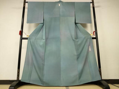 平和屋着物＊染色作家 斉藤三才 夏物 小紋 絽 霞文 暈し染め 正絹 逸品 AABE4380jd