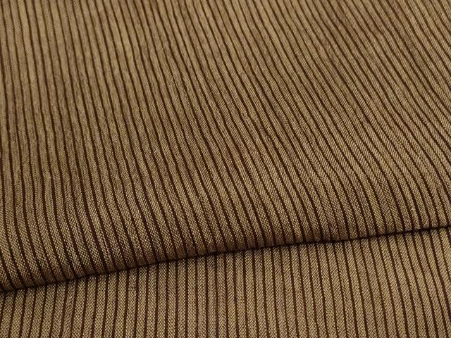 平和屋着物＊夏物　本場小千谷ちぢみ　縞　麻　逸品　AABE4381jd
