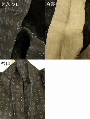 平和屋着物＊夏物　重要無形文化財　本場宮古上布　花丸文　苧麻　逸品　AABE4386jd