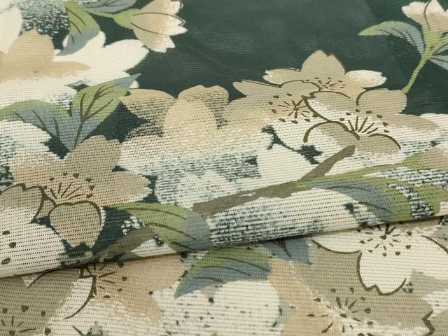 平和屋着物＊夏物　訪問着　絽　桜　洗える着物　AABE4390jd