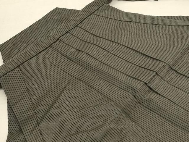 平和屋着物＊夏物 男性 行灯袴 縞 正絹 逸品 AABE4392jd