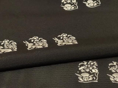 平和屋着物＊夏物 小紋 絽 兎 正絹 逸品 AABE4396jd