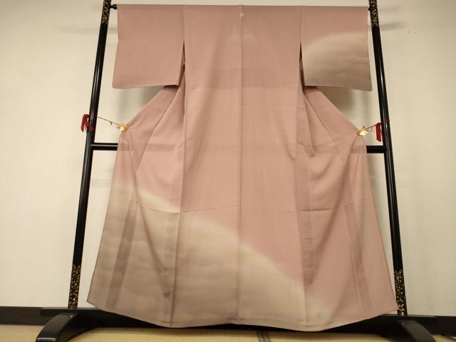 平和屋着物＊夏物 訪問着 絽 霞文 暈し染め 正絹 逸品 AABE4397jd