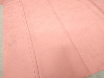 平和屋着物●本加賀友禅作家　押田正義　色無地　薄紅色　正絹　逸品　未使用　AABE4403ck