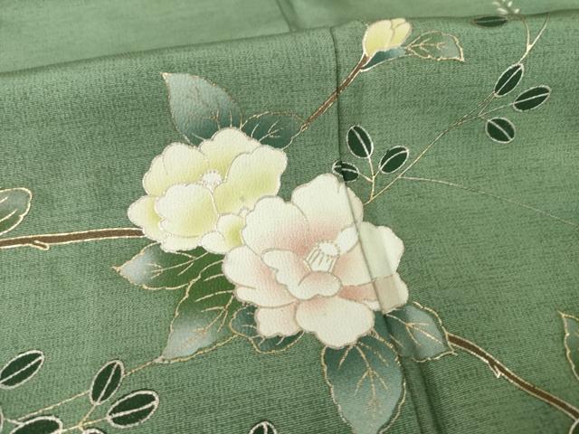 平和屋着物●訪問着 花蔦草文 金銀彩 正絹 逸品 AABE4440ck