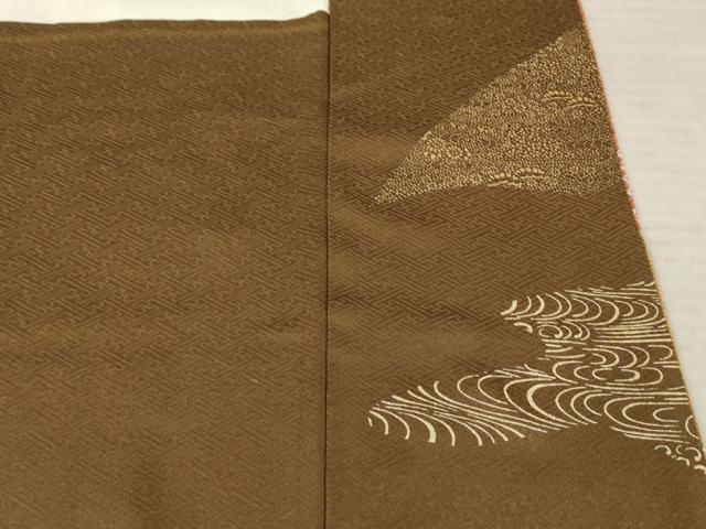 平和屋着物●訪問着　駒刺繍　絞り　遠山吉祥文　金彩　正絹　逸品　AABE4442ck