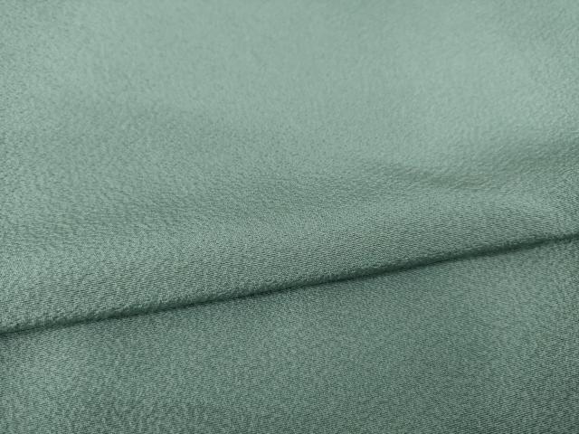 平和屋着物●上質な色無地 青鈍色 正絹 逸品 AABE4446ck