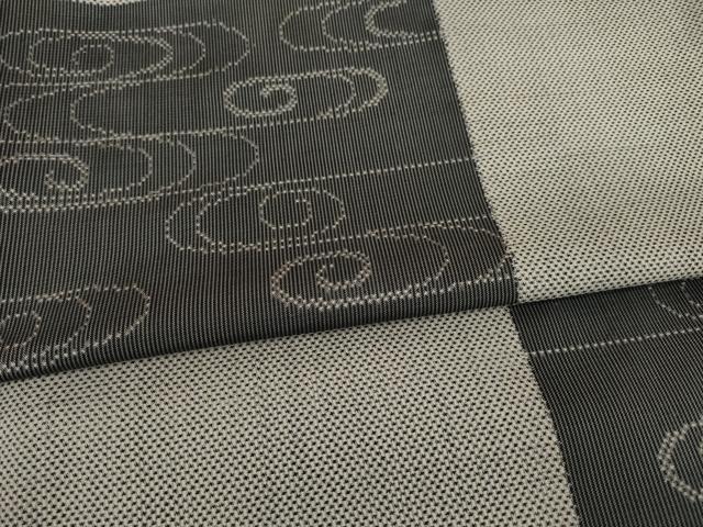 平和屋着物●上質な紬　流水文　正絹　逸品　AABE4470ck