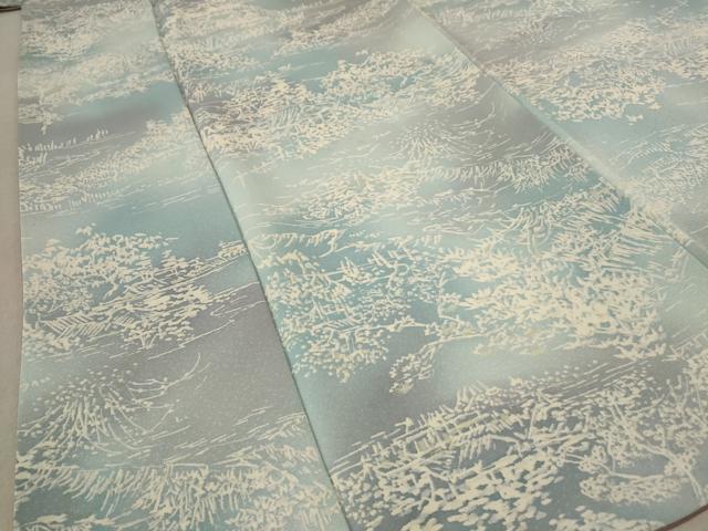 平和屋着物■上質な小紋　風景文　暈し染め　正絹　逸品　AABE4492st