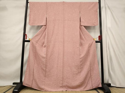 平和屋着物■上質な小紋　霞文　正絹　逸品　未使用　AABE4496st