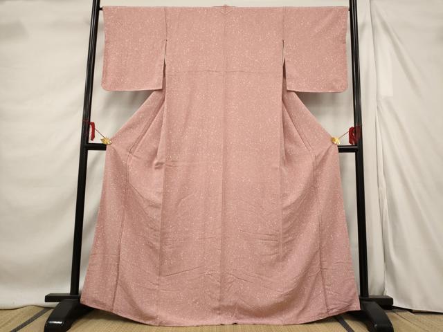 平和屋着物■上質な小紋　霞文　正絹　逸品　未使用　AABE4496st