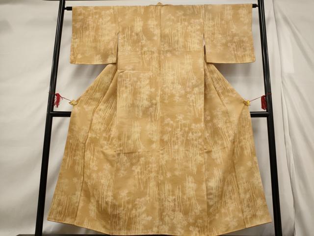 平和屋着物■上質な小紋 樹林文 暈し染め 正絹 逸品 AABE4520st