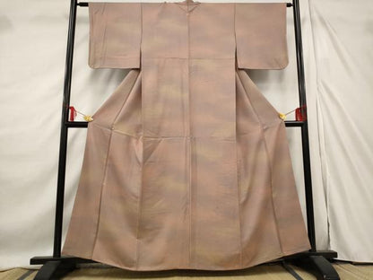 平和屋着物■上質な小紋　霞文　暈し染め　正絹　逸品　AABE4588st