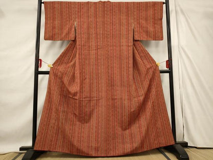 平和屋着物■上質な紬 間道 正絹 逸品 AABE4636st