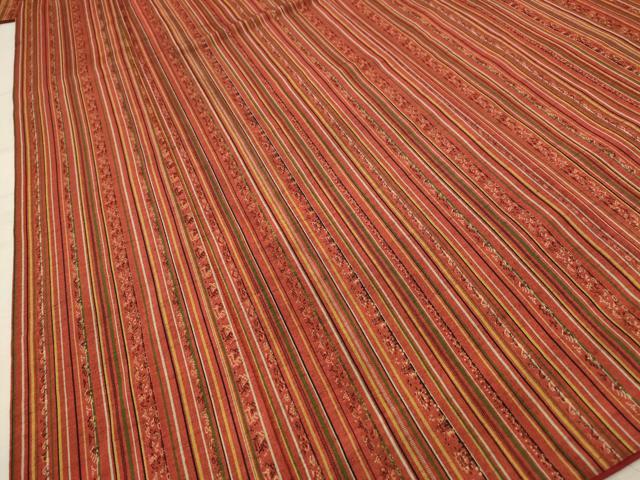 平和屋着物■上質な紬 間道 正絹 逸品 AABE4636st