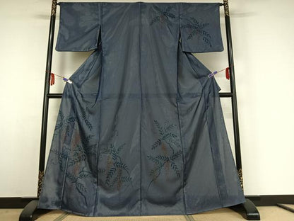 平和屋着物▽訪問着 無双 絽袷 絽×絽 枝花文 正絹 逸品 AABE4646jh