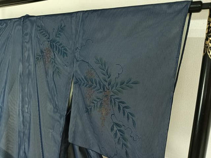 平和屋着物▽訪問着 無双 絽袷 絽×絽 枝花文 正絹 逸品 AABE4646jh