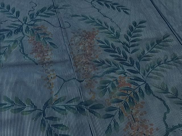 平和屋着物▽訪問着 無双 絽袷 絽×絽 枝花文 正絹 逸品 AABE4646jh