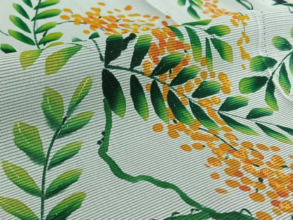 平和屋着物▽訪問着 無双 絽袷 絽×絽 枝花文 正絹 逸品 AABE4646jh