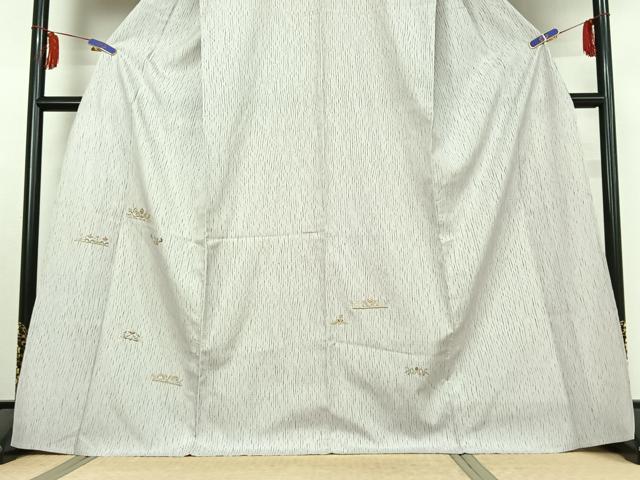 平和屋着物▽訪問着 単衣 絞り 刺繍 草花文 金糸 伊勢丹扱い 正絹 逸品 AABE4651jh