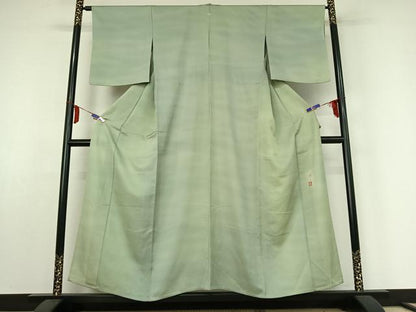 平和屋着物▽虹色創家 本郷大田子 小紋 単衣 霞文 暈し染め 正絹 逸品 AABE4654jh