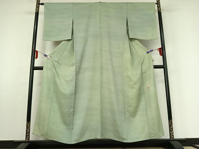 平和屋着物▽虹色創家 本郷大田子 小紋 単衣 霞文 暈し染め 正絹 逸品 AABE4654jh