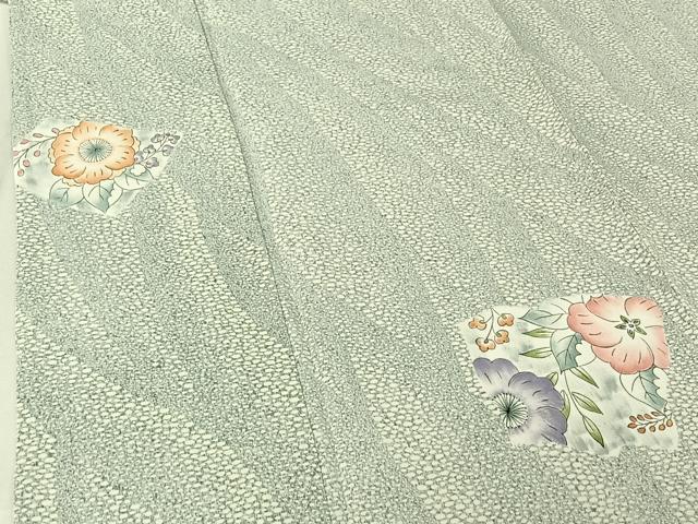 平和屋着物▽江戸小紋 単衣 辻が花 正絹 逸品 AABE4657jh