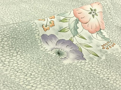 平和屋着物▽江戸小紋 単衣 辻が花 正絹 逸品 AABE4657jh